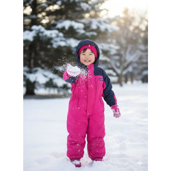 Lands' End Other - Lands' End Kids Pink & Navy Blue Squall Waterproof Insulated Snowsuit Size 4T A1